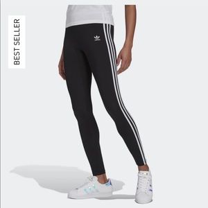 Adidas 3-stripe cotton leggings XS